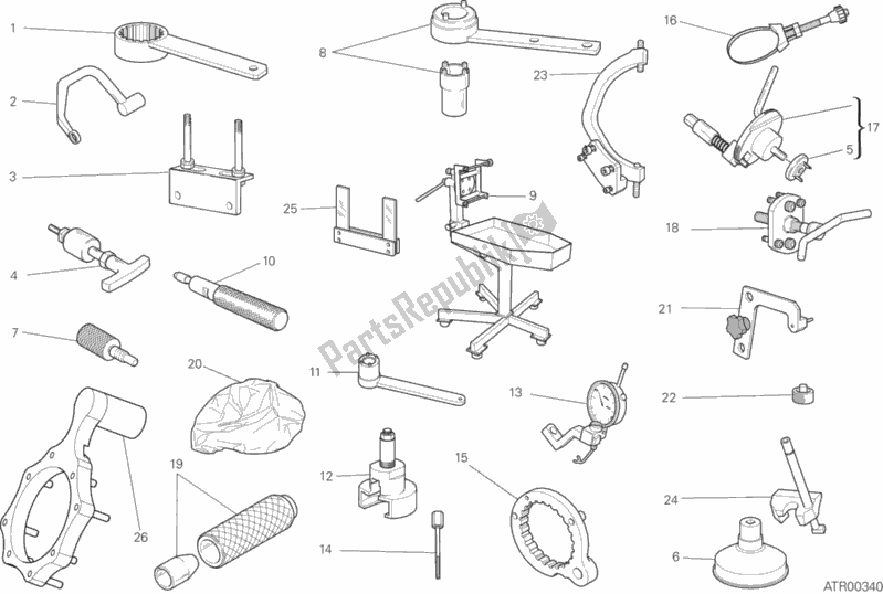 Tutte le parti per il Attrezzi Di Servizio Dell'officina, Motore del Ducati Scrambler Sixty2 Thailand USA 400 2018 Tutte le parti per il Attrezzi Di Servizio Dell'officina, Motore del Ducati Scrambler Sixty2 Thailand USA 400 2018